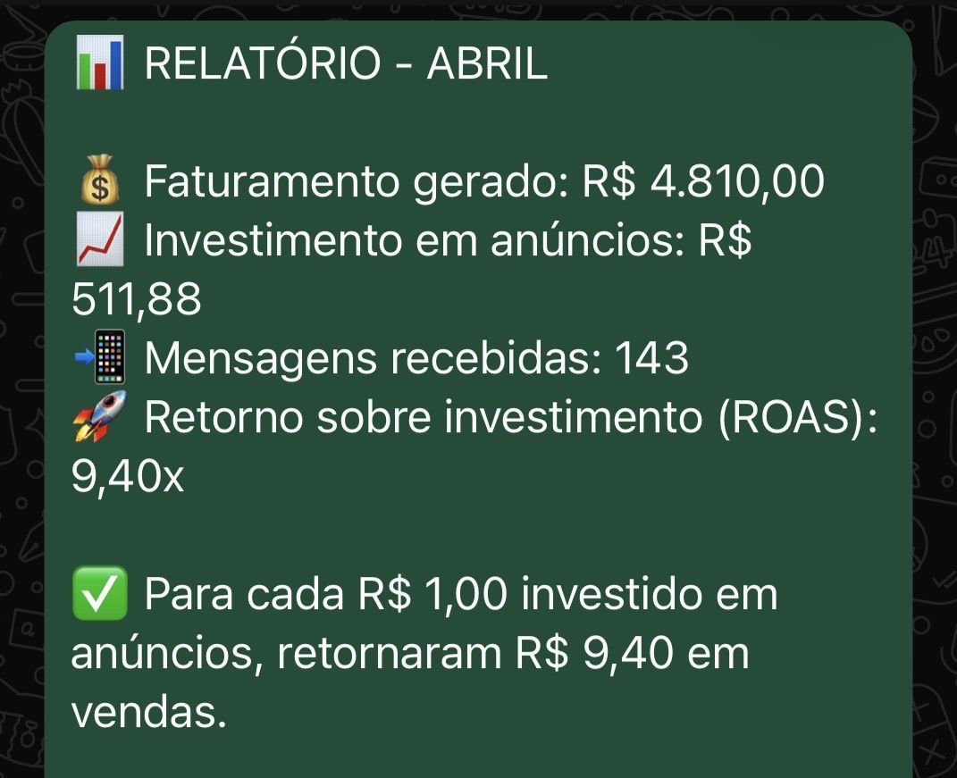 Depoimento de cliente da Salviano em conversa no WhatsApp